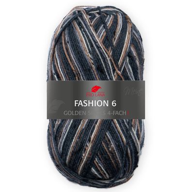 Pro Lana Golden Socks Fashion 6 100 g 4-fach Sockenwolle mit 75 % Schurwolle 400 m