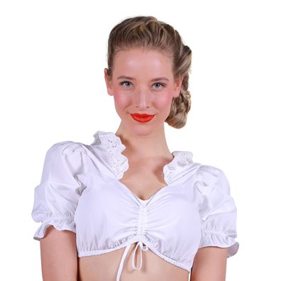 weiße Dirndlbluse Damen EVA Bluse Dirndl Gr.36-54 Bierfest Oktober Fasching