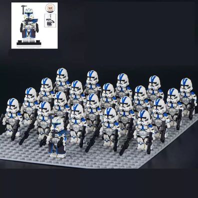 21Stk Star Wars 501st Clone Troopers Battle Pack Figuren zum aussuchen Buildable