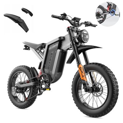 Elektrofahrrad EKX X21 48V 2000W 55KMH Bateria Samsung35AH 150km 20´´ E-bike