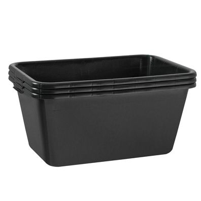 3x Mörtelkasten 65 Liter Mörtelwanne Mörtelkübel Zementwanne Speiswanne schwarz