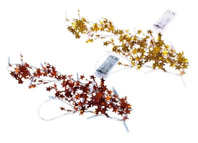 LED Sternen Lichterkette 1m in Gold oder Kupfer