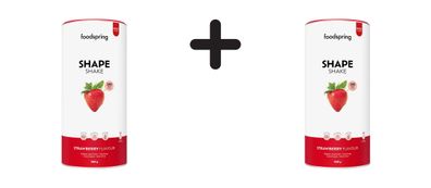 2 x foodspring Shape Shake (900g) Strawberry