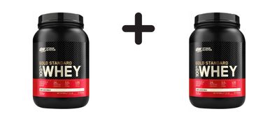2 x Optimum Nutrition 100% Whey Gold Standard (2lbs) Unflavoured