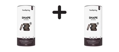 2 x foodspring Shape Shake (900g) Cookies and Cream