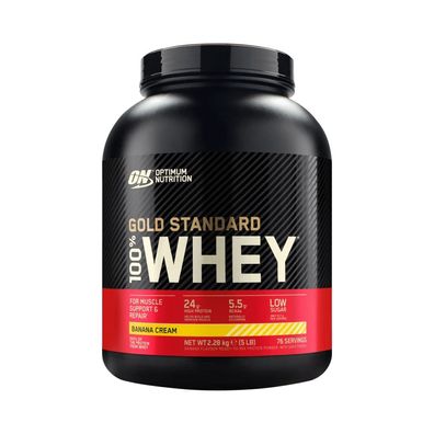 Optimum Nutrition 100% Whey Gold Standard (5lbs) Banana Cream