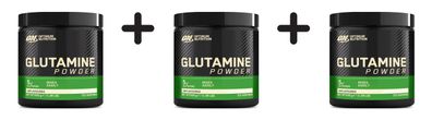 3 x Optimum Nutrition Glutamine Powder (630g)