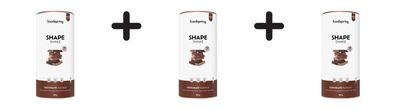 3 x foodspring Shape Shake (900g) Chocolate