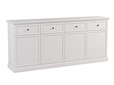 AX LIVING Große Kommode „Levantos K4D4S“ - 193 cm, Weiß Opal