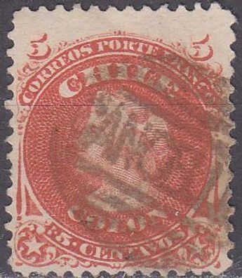 CHILE [1867] MiNr 0010 ( O/used ) [06] Stempel