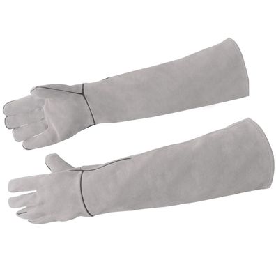 Mehrzweck Kevlar Anti-Biss Handschuhe Langarm Gartenarbeit Grau