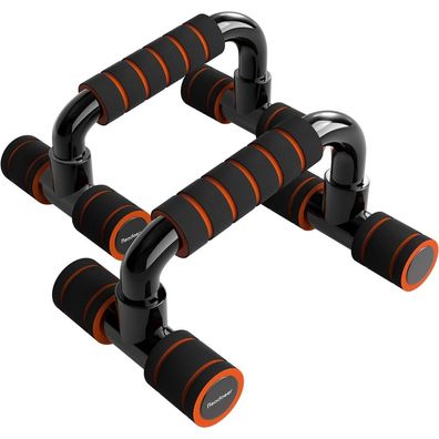 Fitness Liegestützgriffe Schwarz Orange Rutschfest Leicht 100kg Push Up Bars