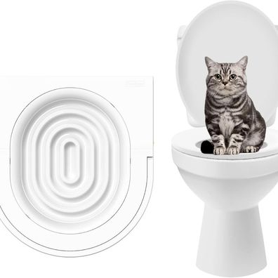 Katzentoiletten Trainer Weiß Universalgröße Robust Trennungsdesign