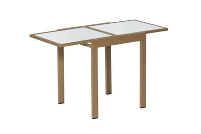 Balkonausziehtisch, 65 (130) x 65 cm, sand/matt