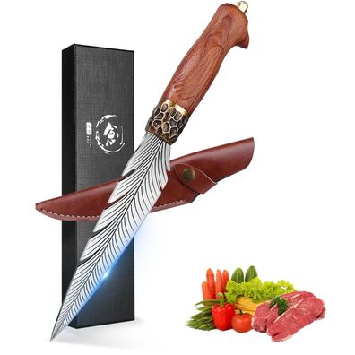 Scharfes Ausbeinmesser mit Holzgriff Outdoor Messer Geschenke für Männer