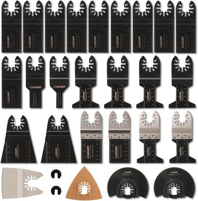 28 tlg Multitool Sägeblatt Set Mix Klingen Zubehör für Fein Multimaster