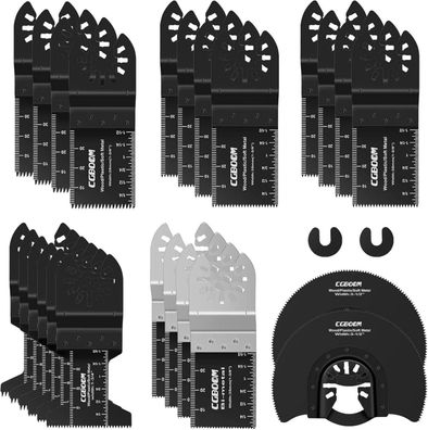 Multitool Sägeblätter Set 26 tlg für Fein Multimaster Bosch Makita Dewalt