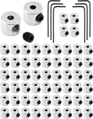 60x Pin Keeper Rücken Anstecker Verschluss Schraubenschlüssel 6x5mm