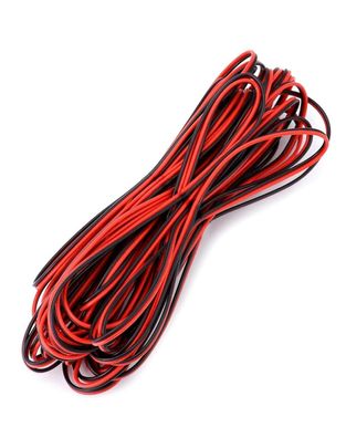 QWORK Elektrischer Draht 22AWG 2-adrig 10m LED Strip Verlängerung