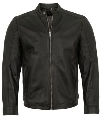 Existenz - Herren Lederjacke Lammnappa schwarz
