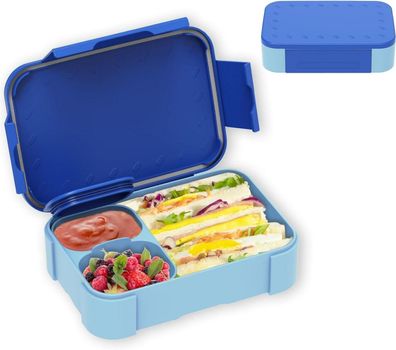 Brotdose Kinder Lunchbox mit Fächern Auslaufsicher Bento-Box 900ml