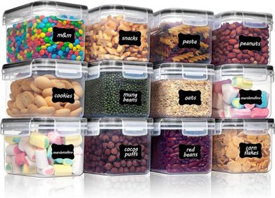 Vorratsdosen Set 0.8L Müsli Schüttdose Frischhaltedosen BPA frei luftdicht