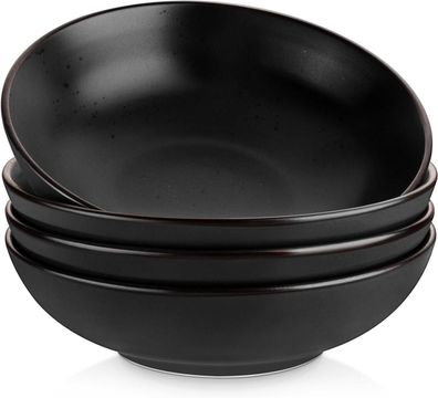 vancasso MODA Suppenteller Steingut 4er Set Pasta Salat Schalen