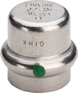 VIEGA Kappe Sanpress Inox Edelstahl 15mm