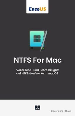 EaseUS NTFS for Mac / MAC / 1 PC / Dauerlizenz (LifetimeUPG) / KEY (ESD)
