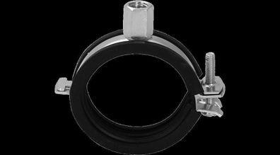 ASW Einhand - Schraubrohrschelle mit Einlage M8 / M10 15-19mm