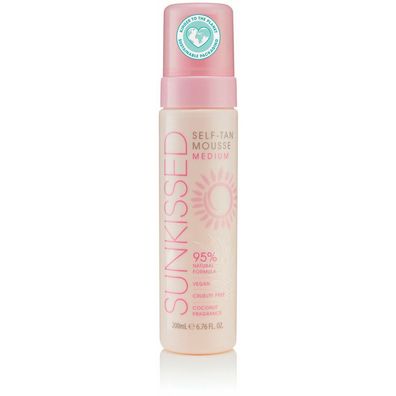 Sunkissed 95 Percent Natural Self Tan Mousse 200ml - Medium