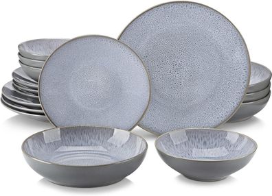 Vancasso Karst Tafelservice 16tlg. aus Steinzeug Vintage 4-12 Personen