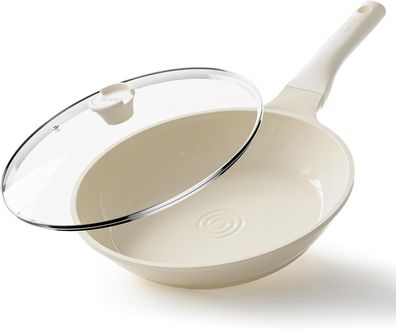 Redchef Bratpfanne 28 cm Keramikbeschichtung Antihaft Deckel Induktion