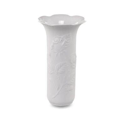 Goebel Vase 18 cm - Rosengarten Kaiser Porzellan Rosengarten - Porzellan weiß