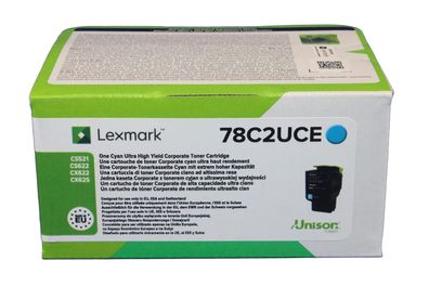 Lexmark 78C2UCE Toner Cyan -A