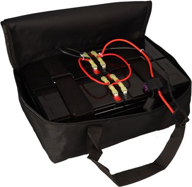 Akkusatz für Mach1 48V Akkupack Elektro Scooter 4x 12Volt 15Ah Akku + Tasche Plug