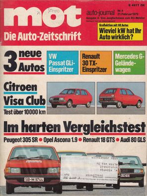 mot 4 / 1979 - Mercedes G, Citroen, Peugeot, Opel, Renault