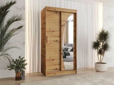 Kleiderschrank Wika Schiebetürenschrank Schlafzimmerschrank Garderobe Spiegel