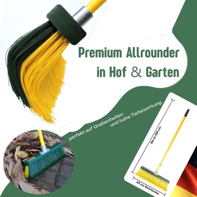 Krallenbesen Hof & Garten 45 cm Premium - Original Fritze® Krallenbesen