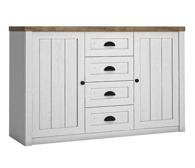 AX LIVING Kommode mit Schubladen „Palmano K4S“ - 130cm Andersen Kiefer
