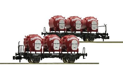 Fleischmann 823302 Behälterwagen-Set Resi-Schmelz DB III 2- Spur N