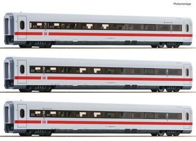 Roco 74029 ICE1 Zwischenwagen Set #2 DB AG 3-tlg. 1 Spur H0
