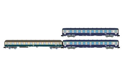 Arnold HN4437 3-tlg. Set Reisezugwagen D242 Paris ? Be Spur N