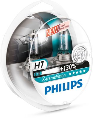Philips 12V Scheinwerferlampe H7 X-tremeVision+ 2er Set
