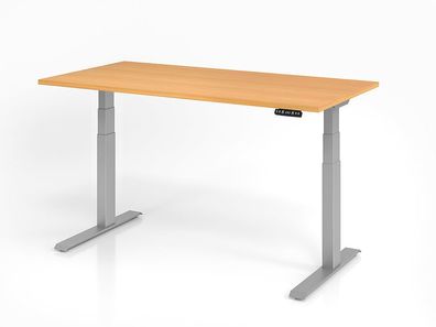 Büro Schreibtisch Stehtisch höhenverstellbar 160x80 cm Modell XDKB16 mit Memory-Sc
