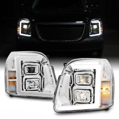 GMC Yukon Projector Scheinwerfer LED Tube 07 - 14 Denali chrom 2007 2014 2013