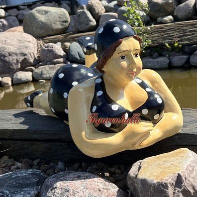 Dekofigur Figur Pool Badefigur Frauenfigur Badelady Badenixe Strandnixe Strandnixe s