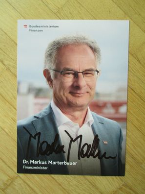 Österreich Bundesminister SPÖ Dr. Markus Marterbauer - handsigniertes Autogramm!!!
