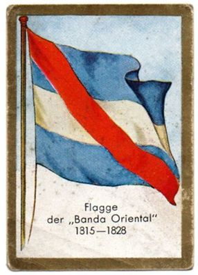 Flagge Banda Oriental Zigaretten Bild Foto von 1933 Historische Fahnen Nr 187