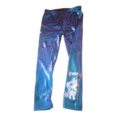 Poopsie Glitzer-Leggings Lila | Kindergrößen 104-134 | Stretch & Komfort